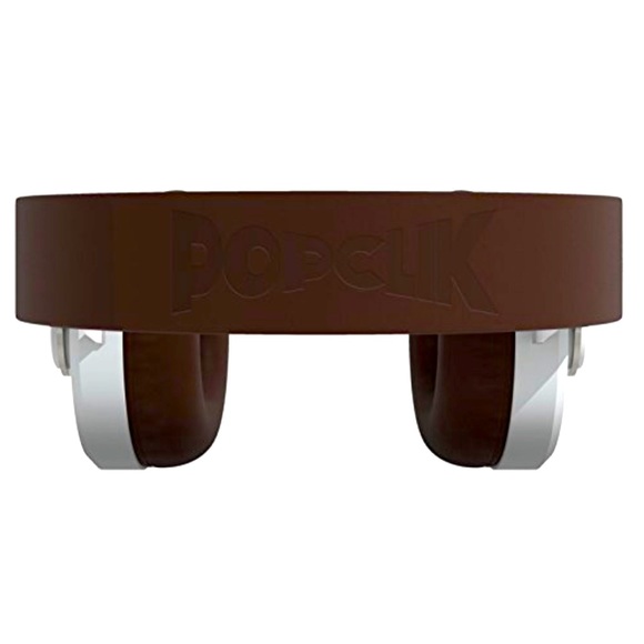 PopClik 2 ONE Headphones Brown Leather Elegance and Soft Spoken Steel… - Picture 3 of 7